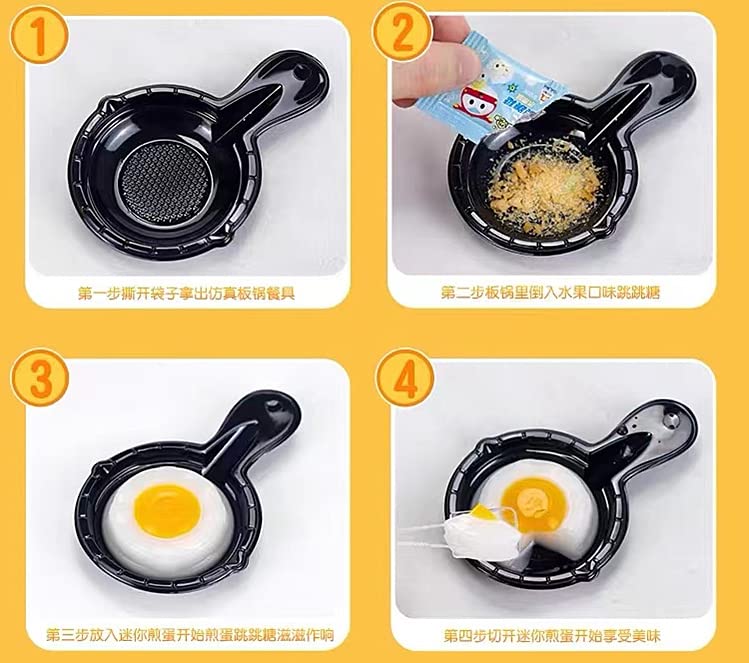 Chinese Creativec Snack Egg Shape Jelly with Popping Candy 20 pcs/about 14oz