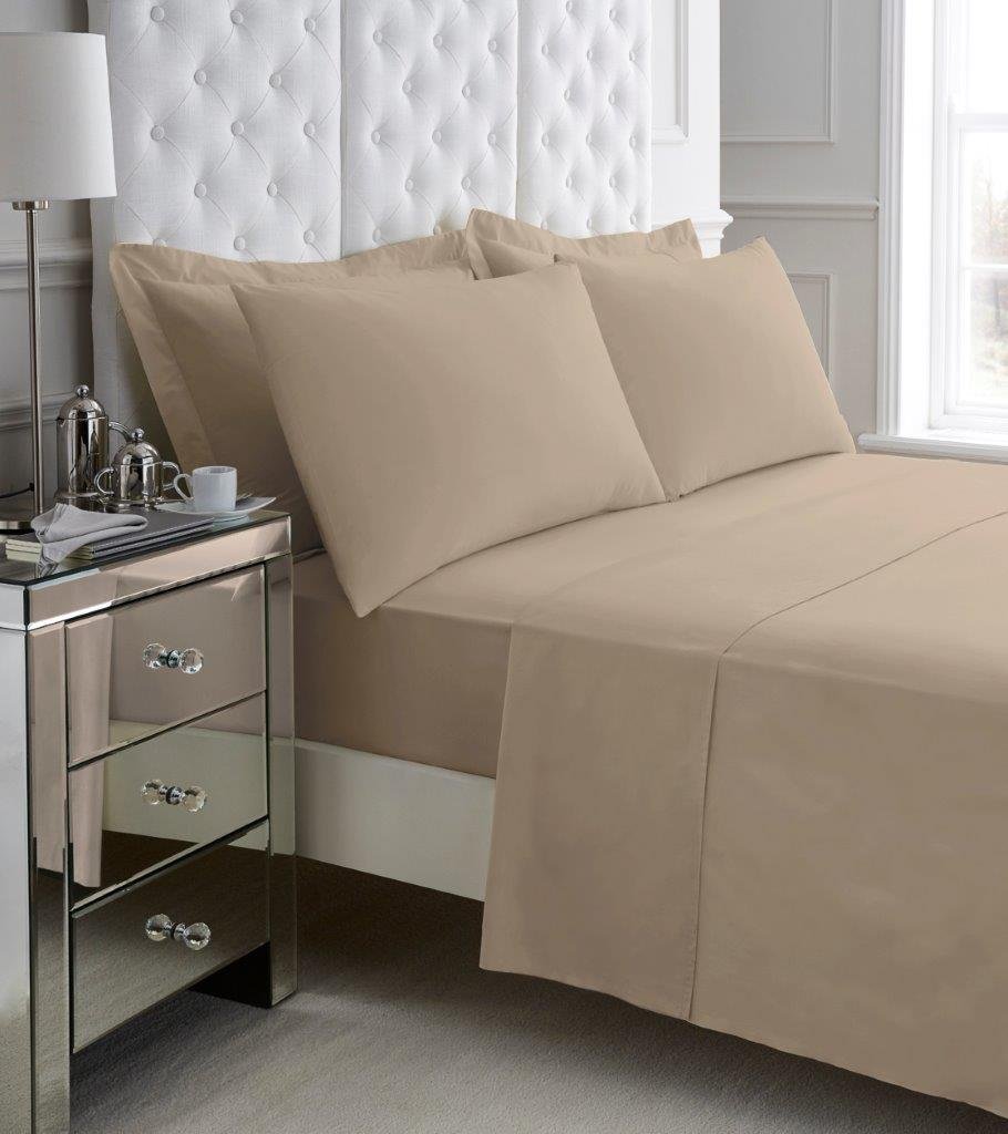 Gaveno Cavalia Soft and Luxurious 200 Thread Count Egyptian Cotton PILLOW CASES Oxford Mocha