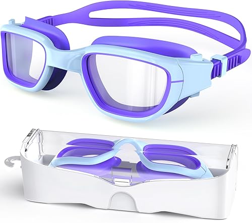 Miniatura 12 de Gafas de natación para niños, gafas de natación para niños de 6 a 14 años, gafas de piscina con protección UV antivaho para niños y niñas