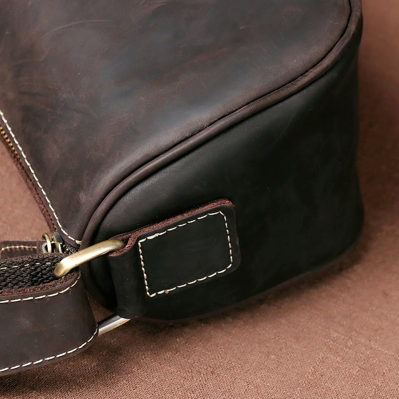 Handmade Single Vintage Shoulder Bag Cowhide Crossbody Bag Small Body Bag4