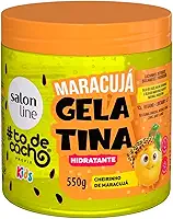 Salon Line, Gelatina Capilar Hidratante, Maracujá, #todecacho Kids, Vegana - Para Cabelos Ondulados, Cacheados e Crespos, Salon Line, 550g