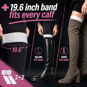 Boot Stay Hook/Loop No Sag Prevents Falling Down, Keep Tall Boots Up