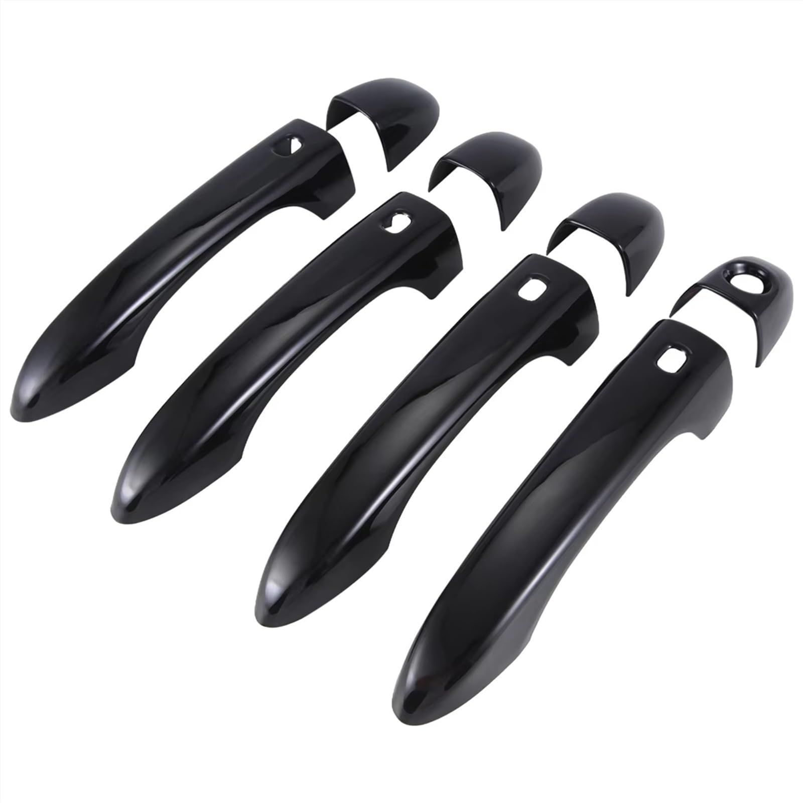 Zjyzyq One Color Car Sliding Outer Door Handle For Maserati For Levante For Suv For Trofeo 4 Smart Glossy Black Cover Trim