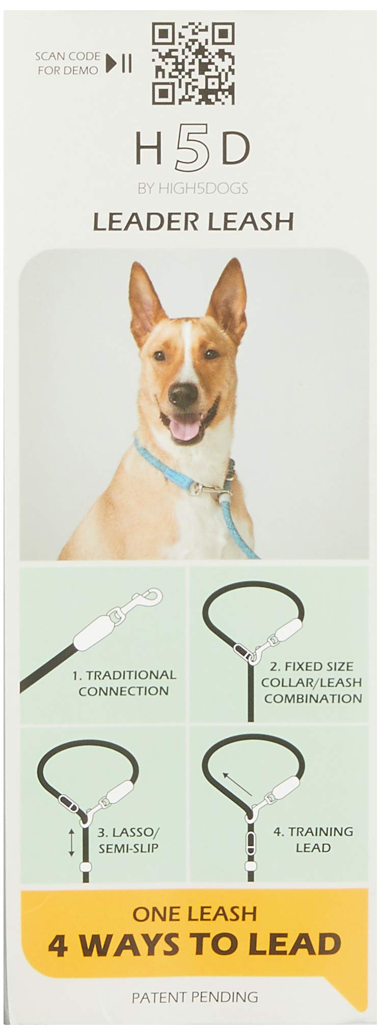 High5Dogs, Leisure Leader Heavy Duty Dog Lead, 125 cm, Ideal for Walks and Adventures Comfortable Grip, Blue, 7 mm Wide - Image 2