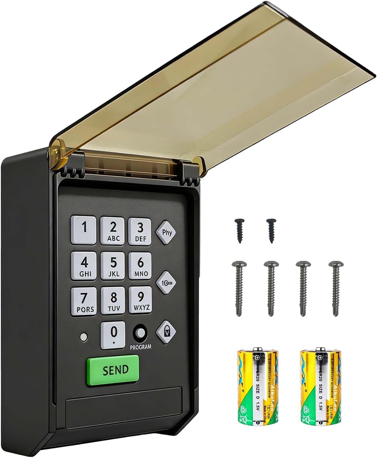 Gate Opener Keypad for Ghost Gate Opener Wireless Keypad for Ghost Controls Automatic Gate Opener Premium Wireless Keypad with Weatherproof Cover Model Axwk