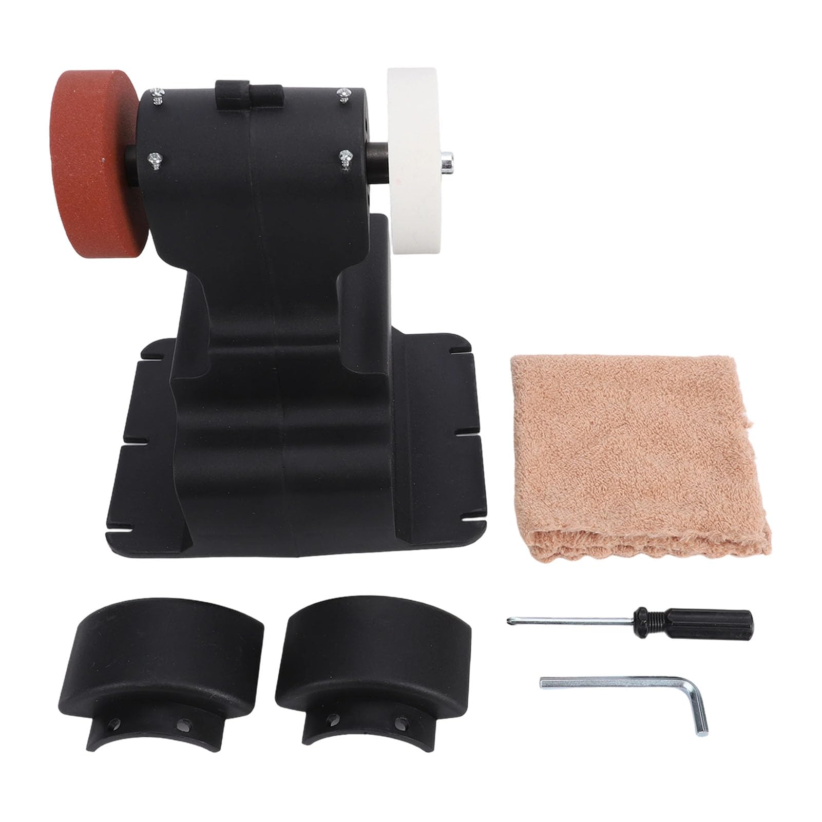 Asixxsix Mini Smerigliatrice da Banco, Rettificatrice Elettrica Multiuso, Piccolo Affilacoltelli da Banco Kit Fai da Te per Metallo, Legno, Fabbricazione di Coltelli, Senza Batteria