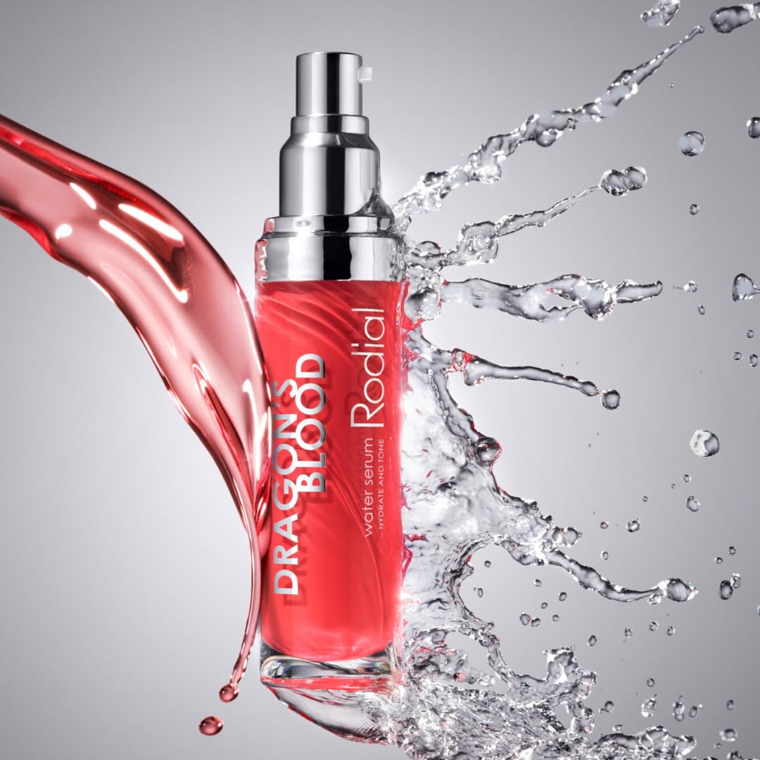 Rodial Dragon’s Blood Water Serum, Lightweight Hydrating & Plumping Face Serum with Hyaluronic Acid, Polyglutamic Acid & Ectoin, Barrier Support for All Skin Types, 1.01 fl oz