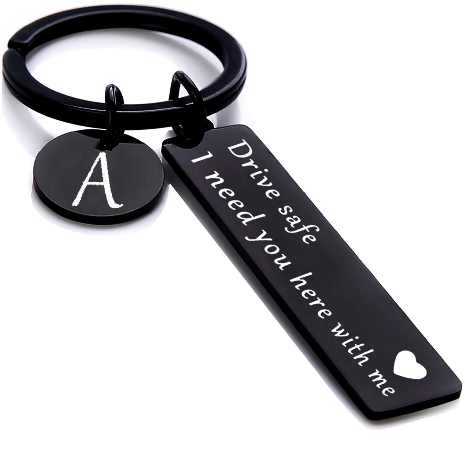 drive safe keychain for him her - key chains for men i need you here with me i love you gifts for boyfriend birthday