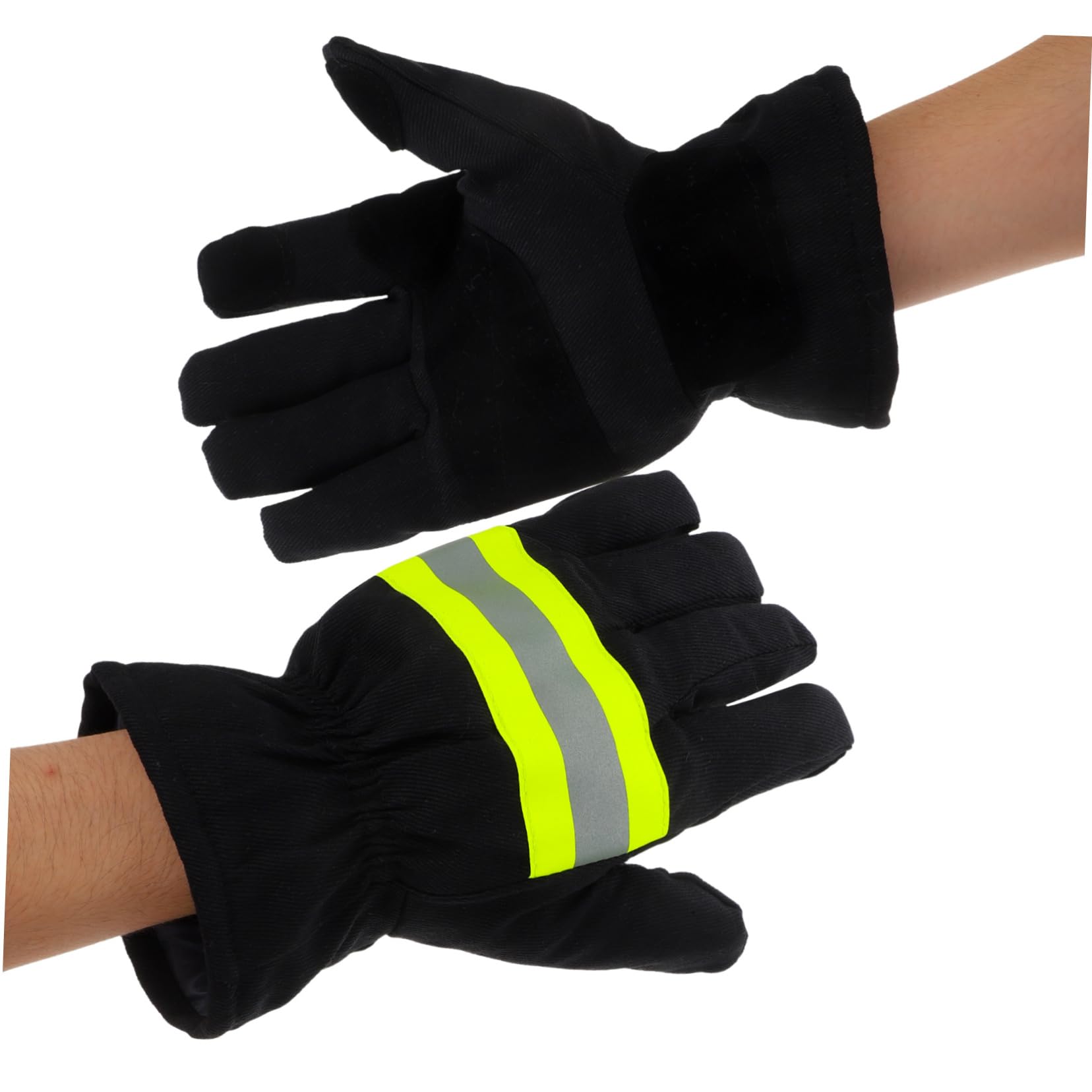 ULTECHNOVO 2 Paar Feuerhemmende Handschuhe Schlaghandschuhe Arbeitshandschuhe Handschuhe Für Den Landschaftsbau Isolationshandschuhe Arbeitsschutzhandschuhe Bauhandschuhe Baumwolle