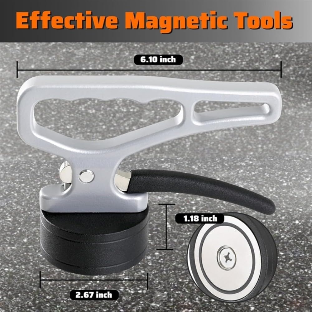 Sollevatore magnetico in lega di alluminio con forte strumento di raccolta