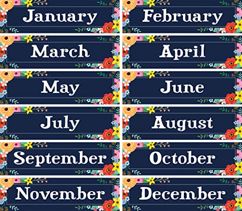 Affichettes mensuelles Teacher Created Resources Wildflowers