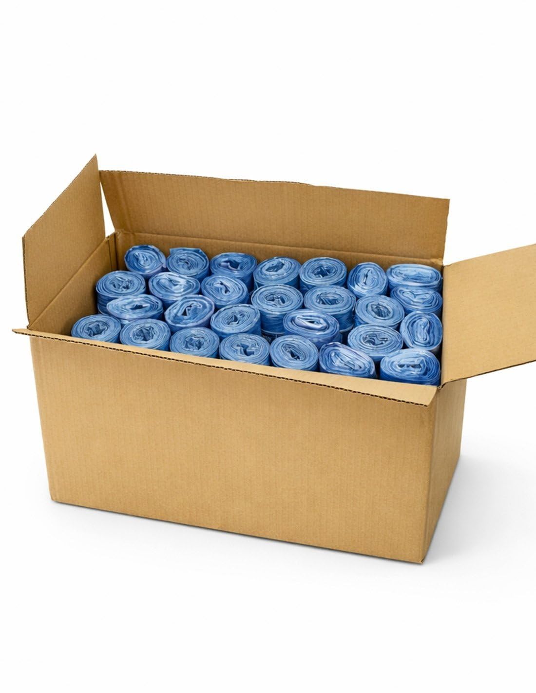 JARDIN202 - Bolsas de basura 50 litros con autocierre azul 70x75 cm 10 unidades resistentes y antigoteo para uso doméstico y profesional | Pack 30 uds