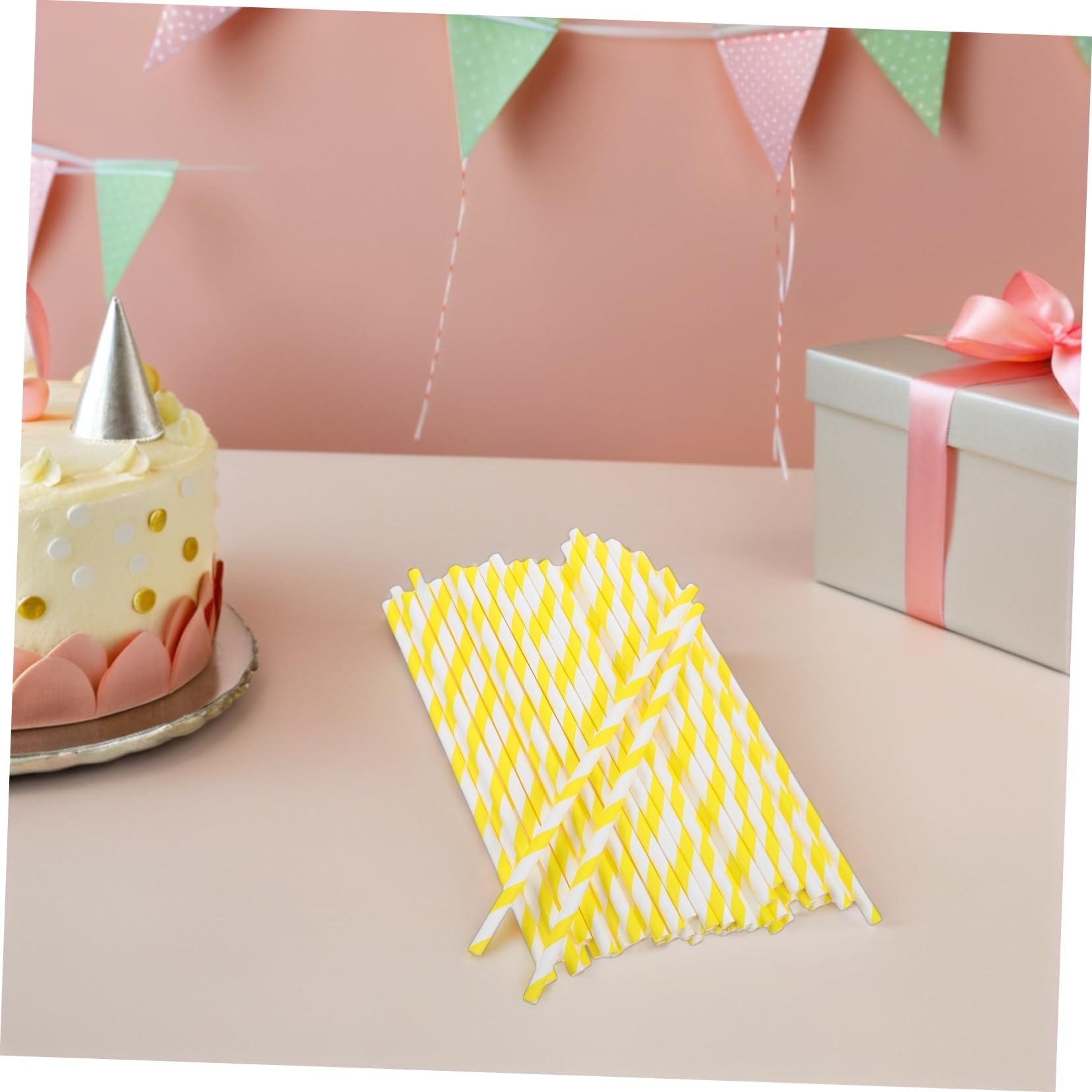 HEALLILY 150pièces Bâtonnets de Barbe à Papa Papier Cornets de Sucette pour Machines Automatiques Surface Lisse pour Fêtes Foraines et Anniversaires