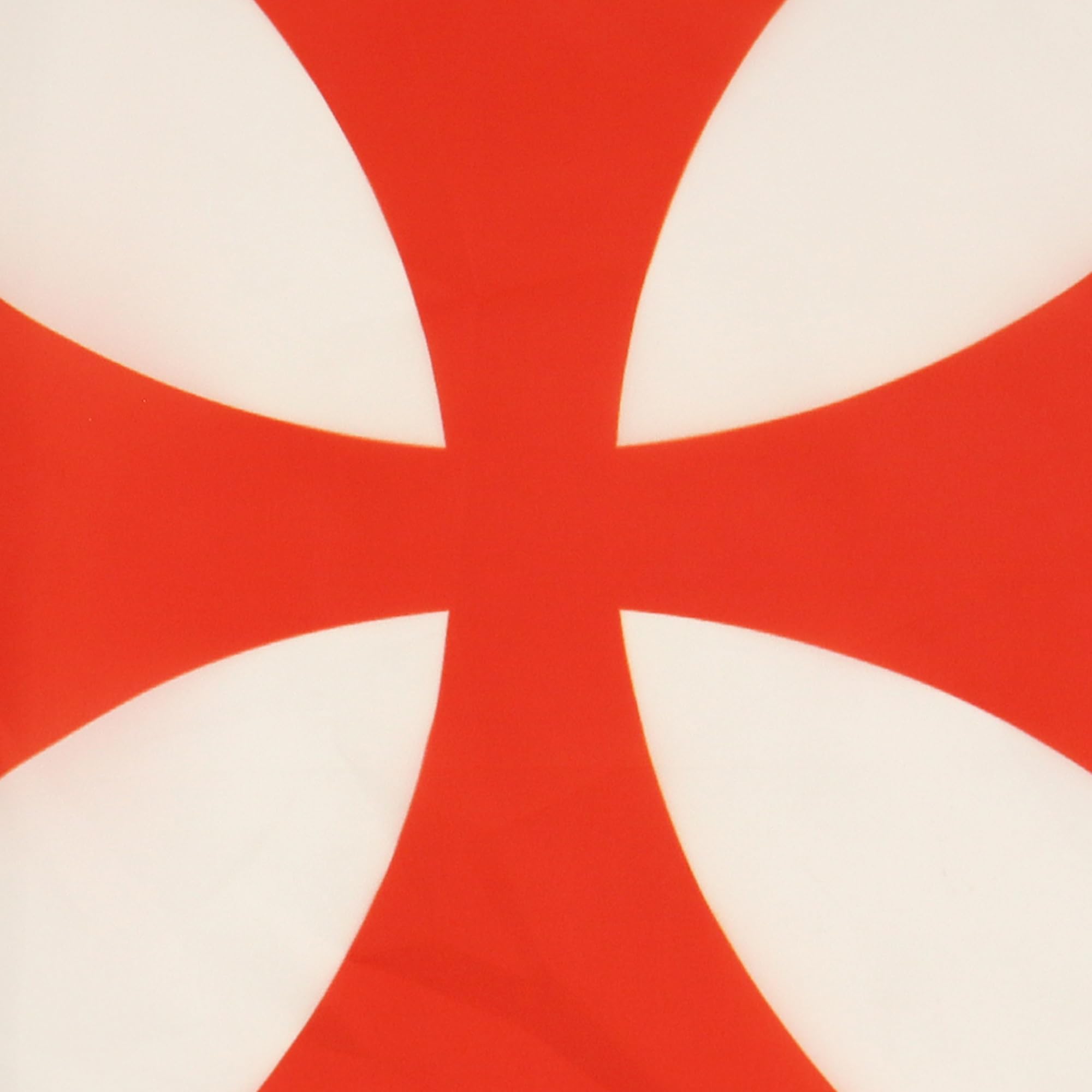DRAPEAU TEMPLIERS ORDRE DU TEMPLE 45x30cm - PAVILLON CROIX PATTEE ROUGE