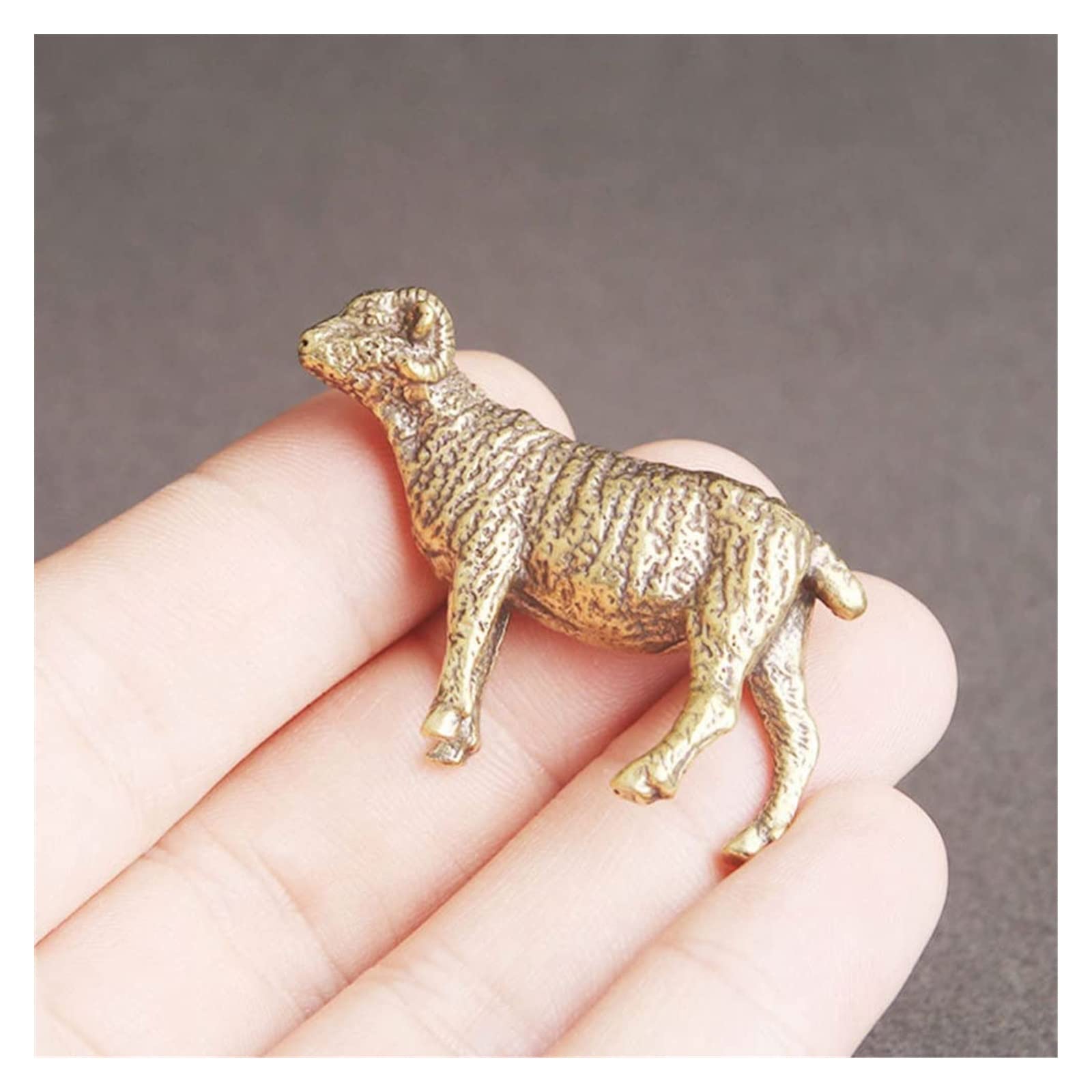 昭和レトロ 真鍮製 羊のアンティーク像 Amazon.co.jp: 銅像 彫刻工芸品 羊の置物 農場の動物のおもちゃ ヤギ