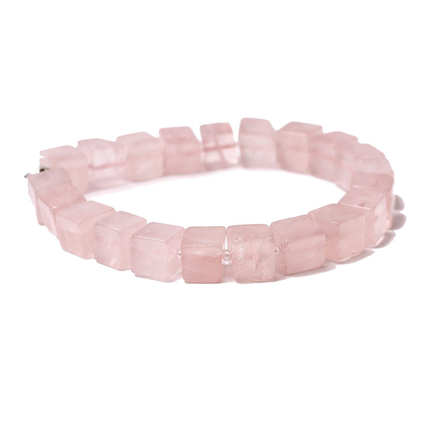 AqeeqeeNatural Rose Quartz (Stone of Love) Unisex Bracelet for Healing,Reiki, vastu