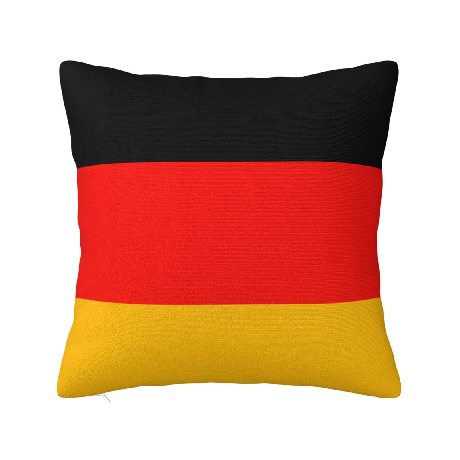 Germany Flag (2) Print Cushion Covers,Square Pillow Case Home Decorative For Men/Women Living Room Bedroom Sofa Chair 22"X22"