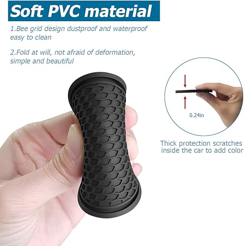 Miniatura 3 de Portavasos para automóvil, paquete de 4 posavasos insertables antideslizantes, tapete universal duradero para tazas de auto, almohadilla de silicona