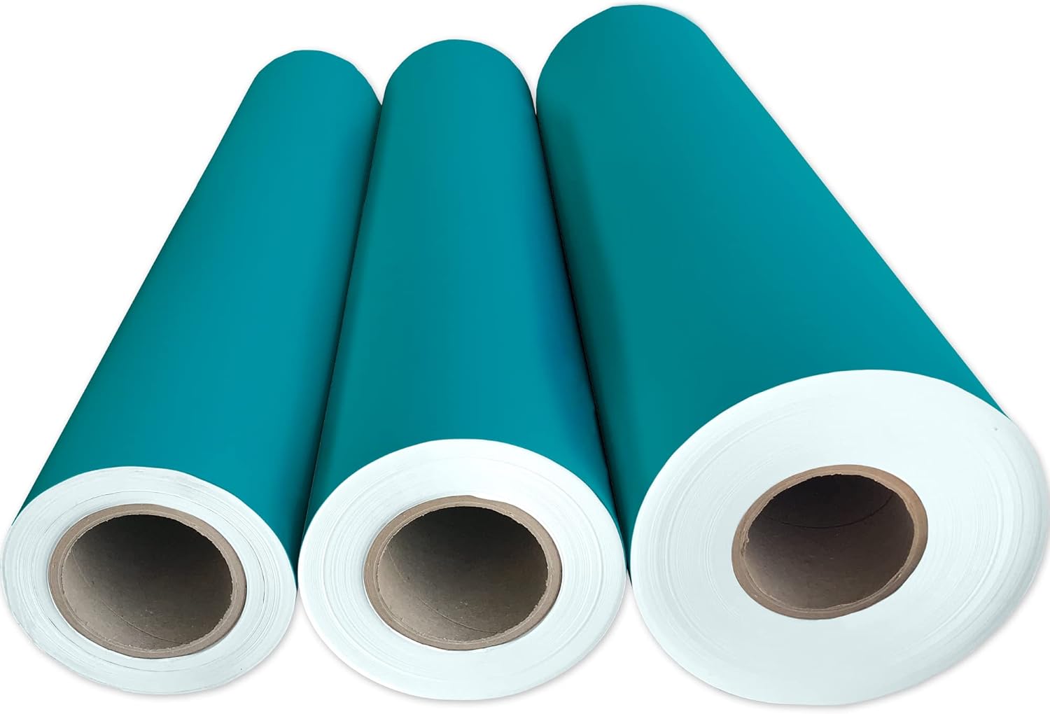 Jillson Roberts 208-Feet X 30-Inch 1/4 Ream Recycled Gift Wrap, Turquoise Matte (B93925)