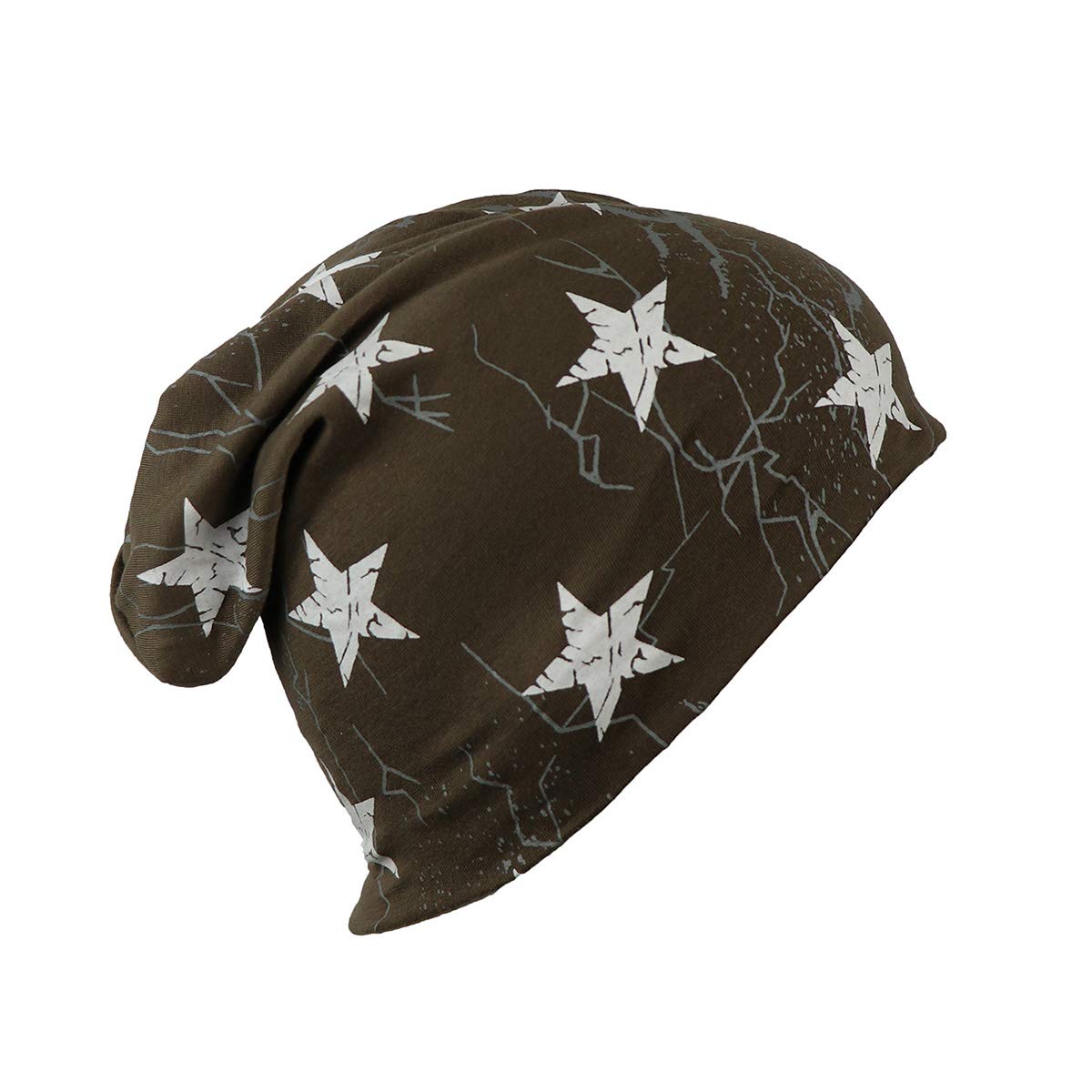 iSWEVEN Cotton Slouchy Beanie and Skull Cap for Summer, Winter, Autumn & Spring Season, Can be used as a Helmet Cap too - Free Size (7008D, Brown) (B07ST38Q32) Amazon Price History, Amazon Price Tracker