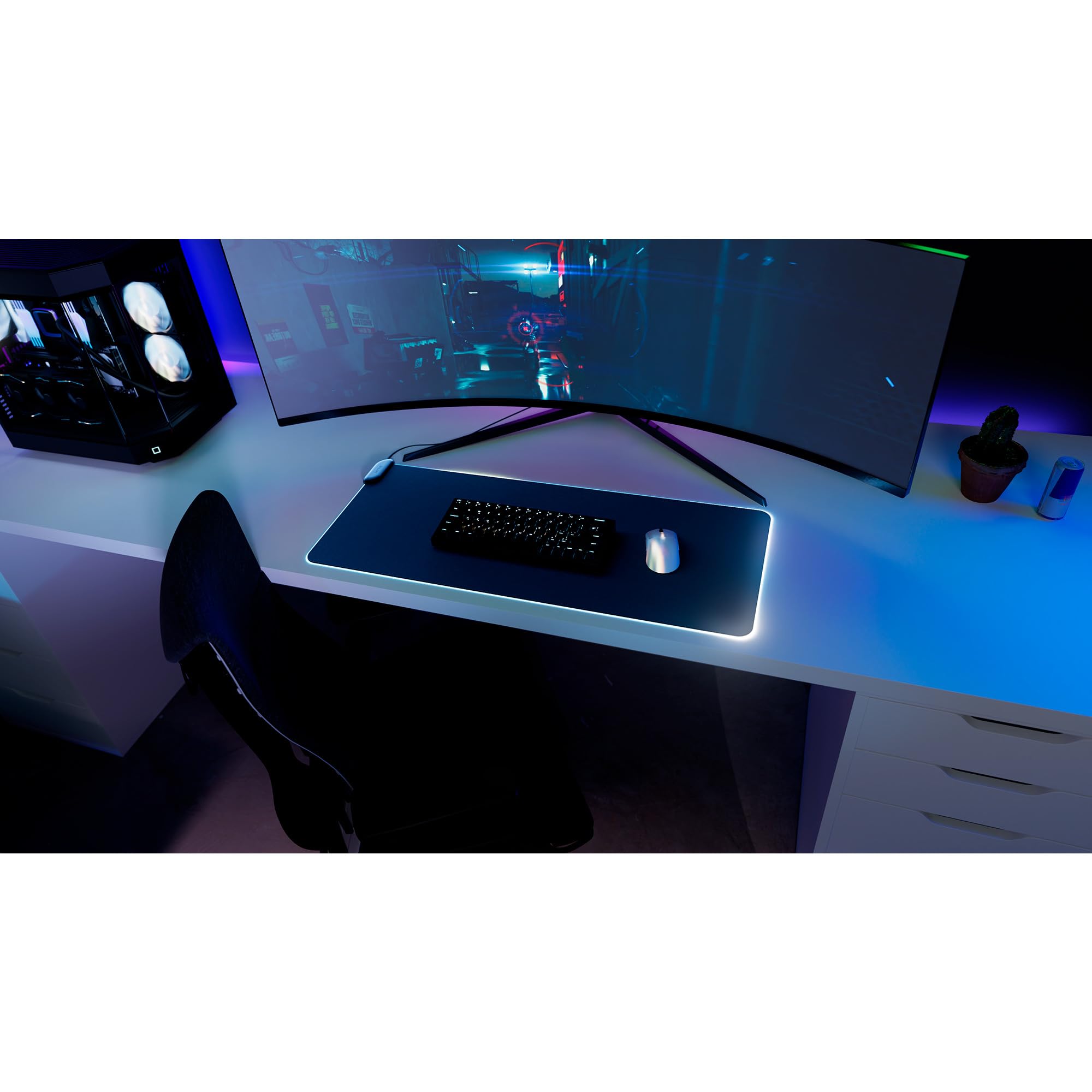 Hyte Cnvs Gaming Mauspad, ARGB - Schwarz