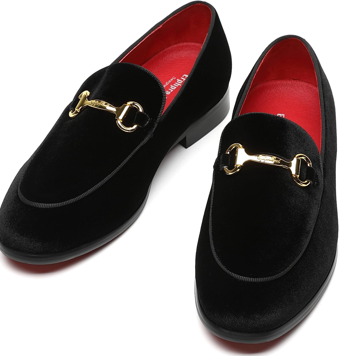 Men's Velvet Loafers Wedding Party Prom Homecoming Shoes - Image 3