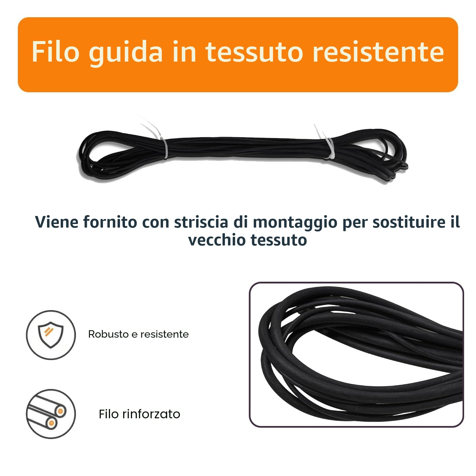 Tessuto di Ricambio per Tende da Sole Telo di Ricambio da Giardino Impermeabile Copertura Avvolgibile in Tettoia per Esterni 280g Poliestere Ricambio Retrattile per Balcone