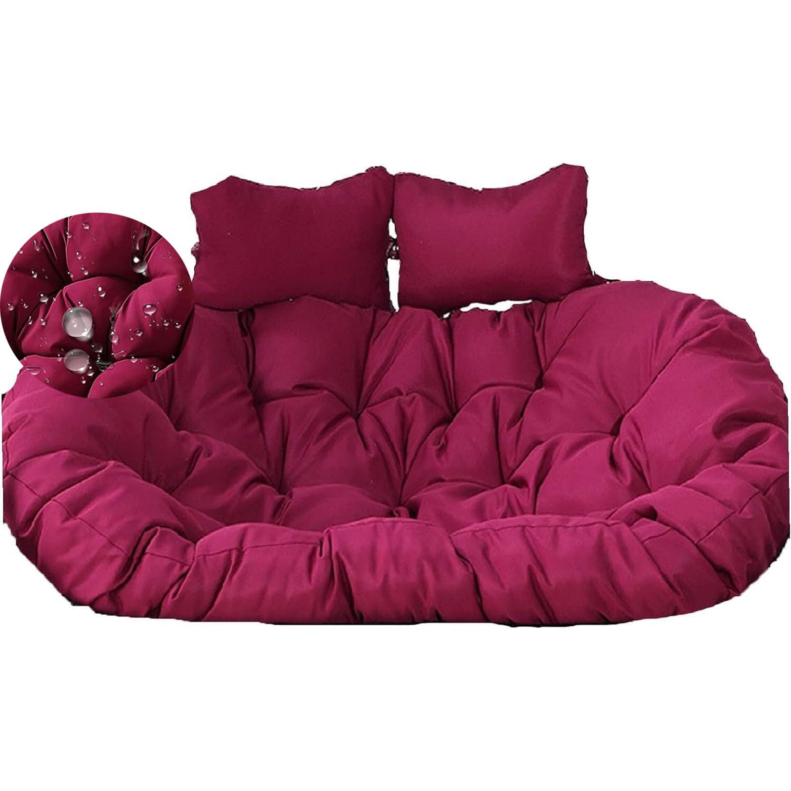Cojines para silla de huevo con respaldo ergonómico y almohada cervical