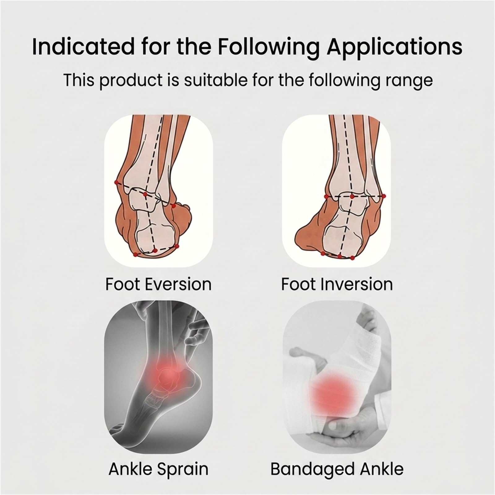 Generisch Kompressions-Sprunggelenkbandage, mit atmungsaktivem Stoff, für Sport und tägliches Gehen, Modell CJDW1050 (M)