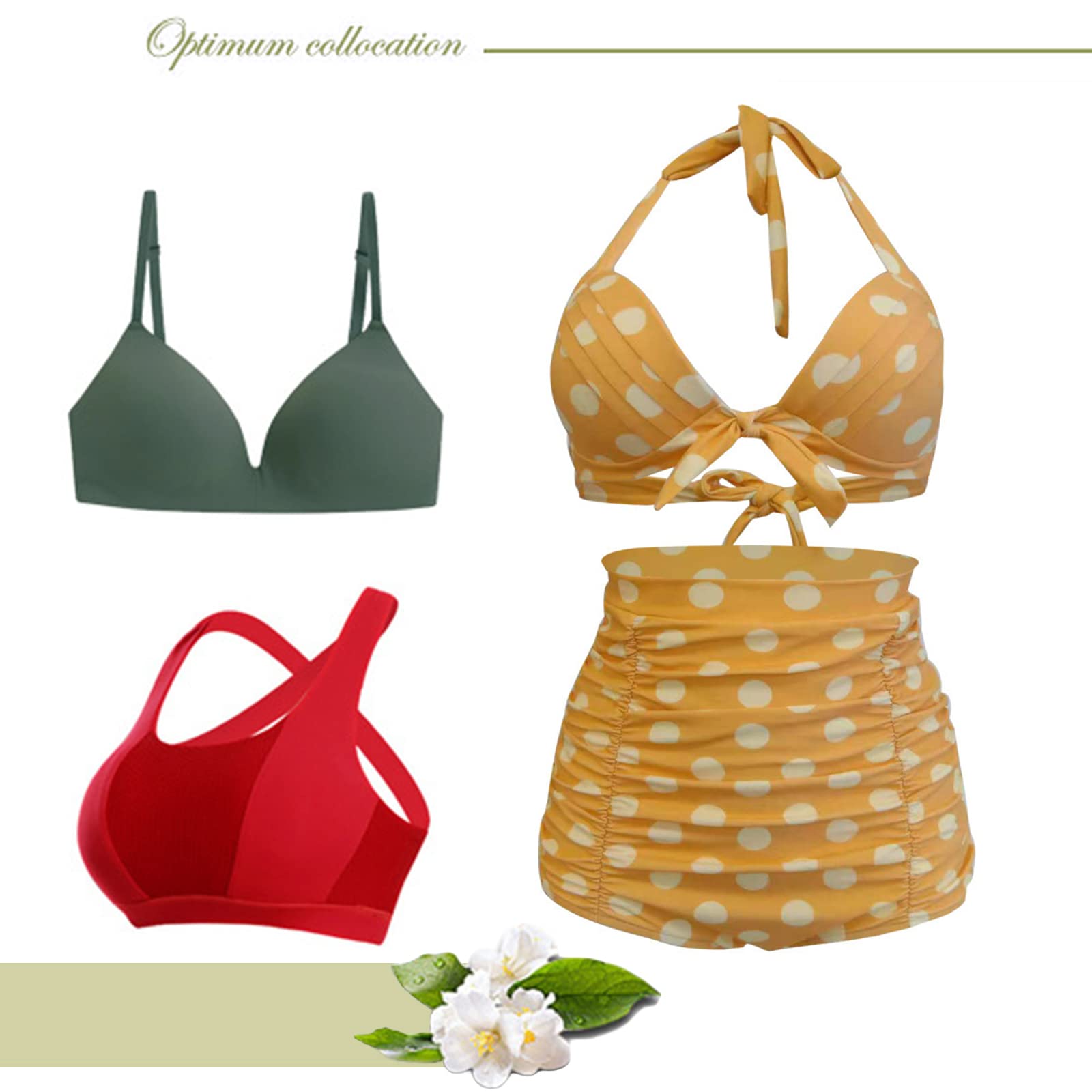 Samoprzylepne Wkładki Biustonosze Wkładki Push Up Pads Biustonosze Wkładki Wyjmowane Poprawa piersi dla BHS Bikini Swimsuit Sport 2 Pary (2, Trójkąty+Kształt Serca)