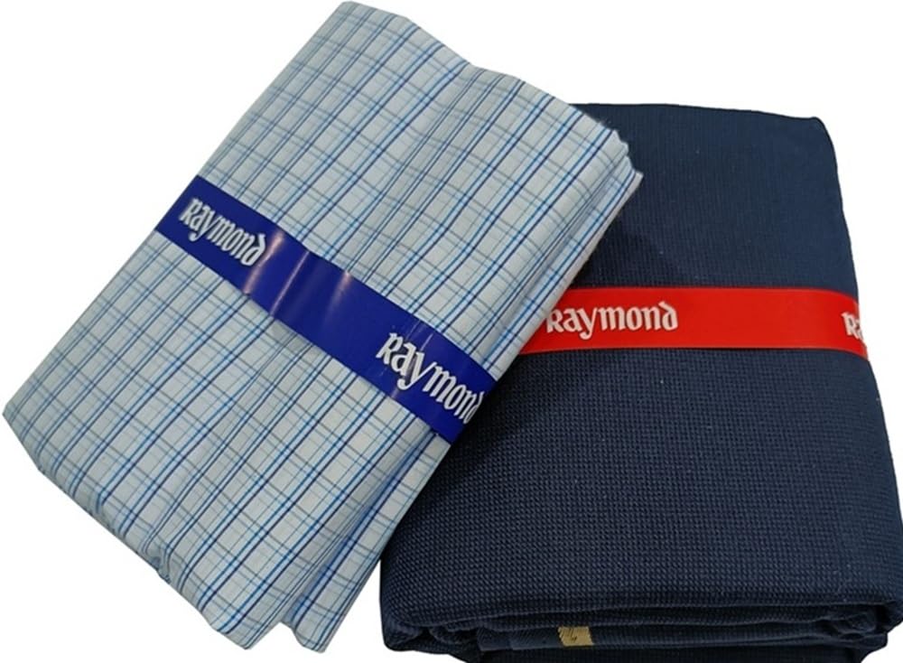 raymond fabrics Premium Unstitched Formal Wear Set, Checkered Shirt and Trouser Fabric, Polycotton Blend, 2-Piece Collection, Regular Fit-picture-20