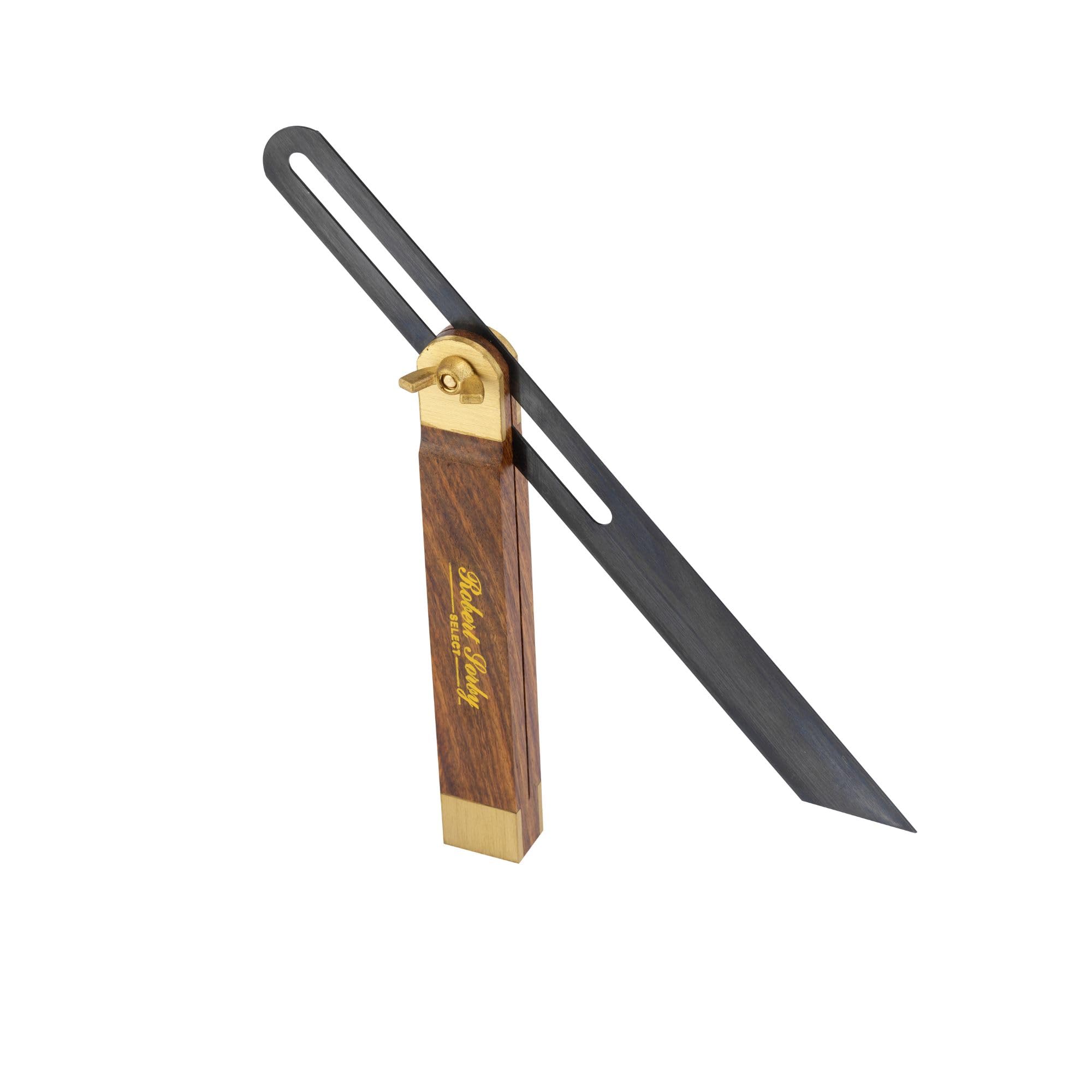 Robert Sorby Select Carpenters Sliding Bevel - Adjustable Bevel Gauge - Angle Finder with Rosewood Hardwood Handle (Grey, 10.1/2")