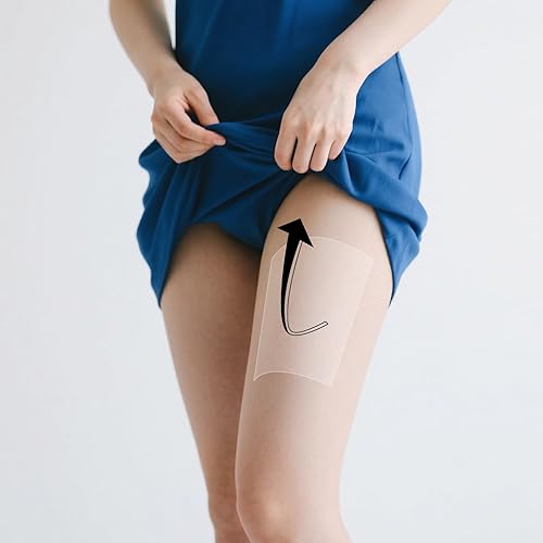 Tiras transparentes de levantamiento de muslos para piernas, cinta de apriete instantáneo de la piel, adhesivo de grado médico para reafirmar y