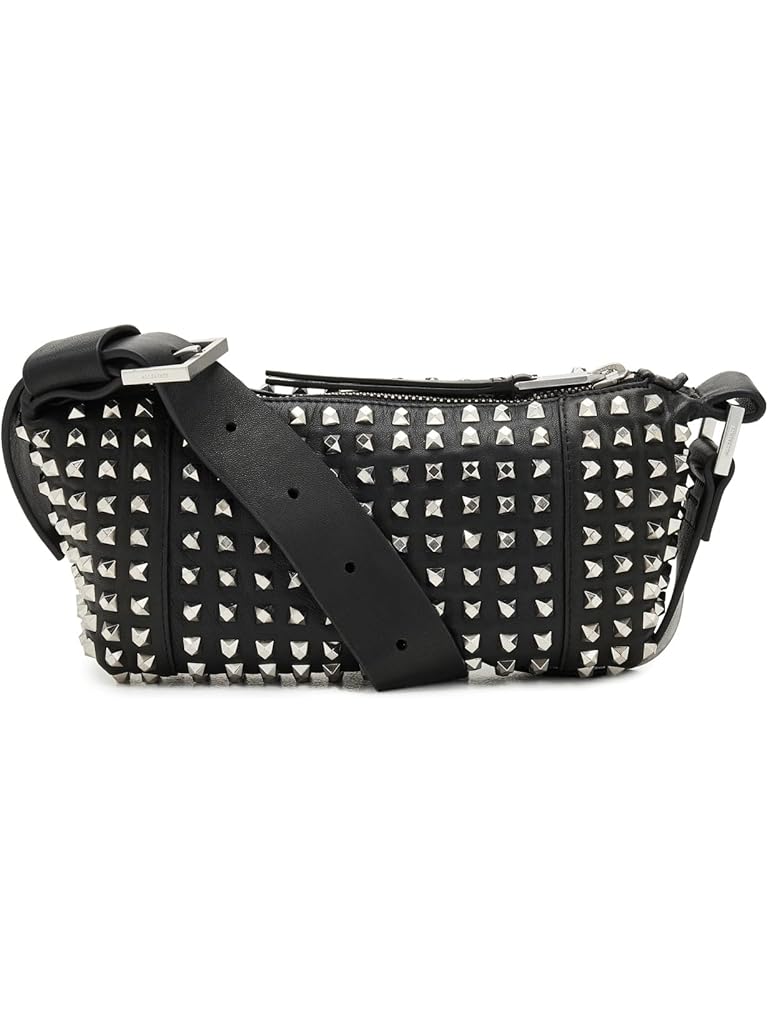 Black AllSaints Vega Emb Mini Shoulder