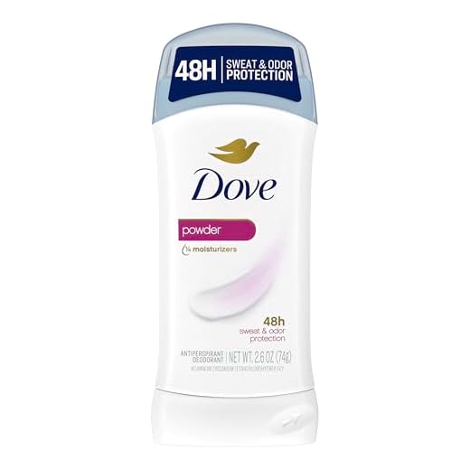 Dove Invisible Solid Antiperspirant Deodorant Stick for Women, Powder, For All Day Underarm Sweat & Odor Protection, 2.6 Ounce (Pack of 6)