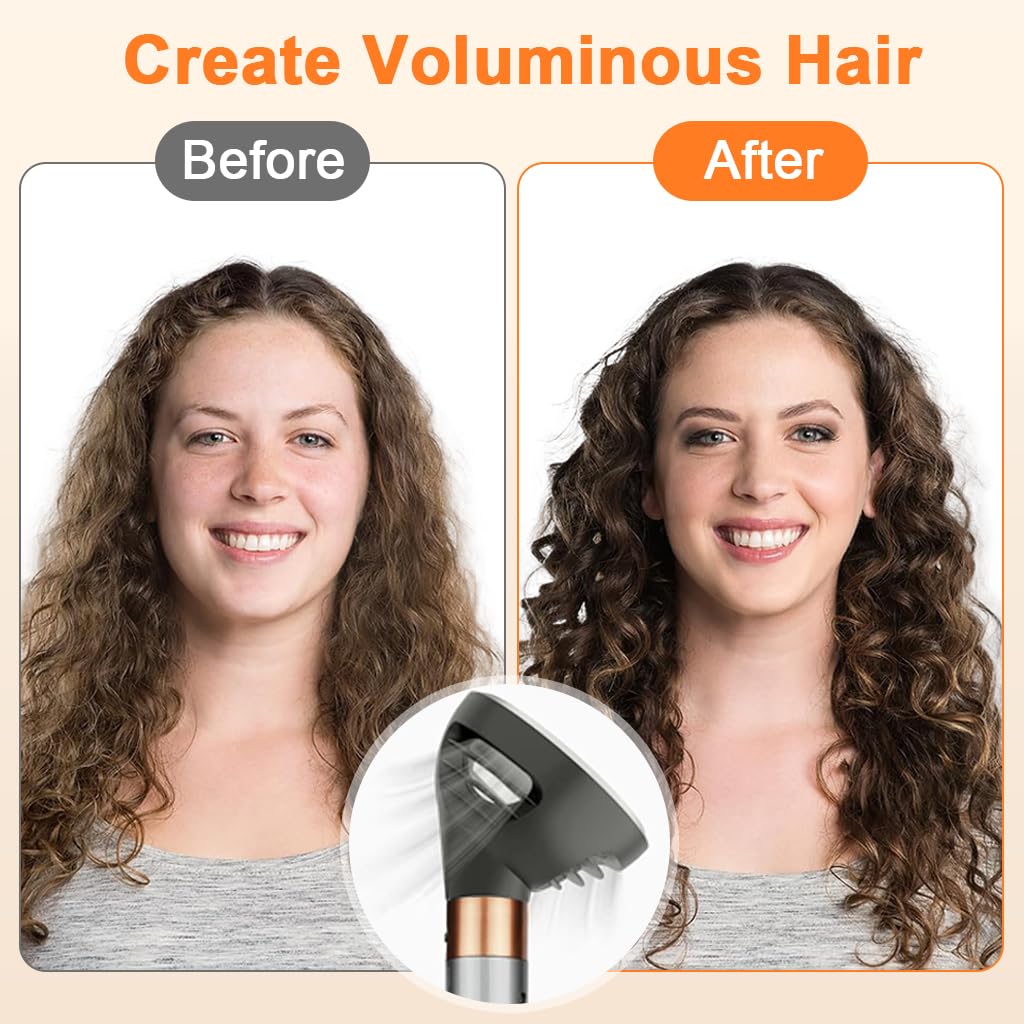 MAYCREATE® Wave Curl Diffuser for Dyson Airwrap Attachment, Dome and Diffuse Mode Diffuser Attachment for Dyson Airwrap HS01/HS05/HS08 for Enhance Curl and Control Wavy Hair - Image 4 thumbnail