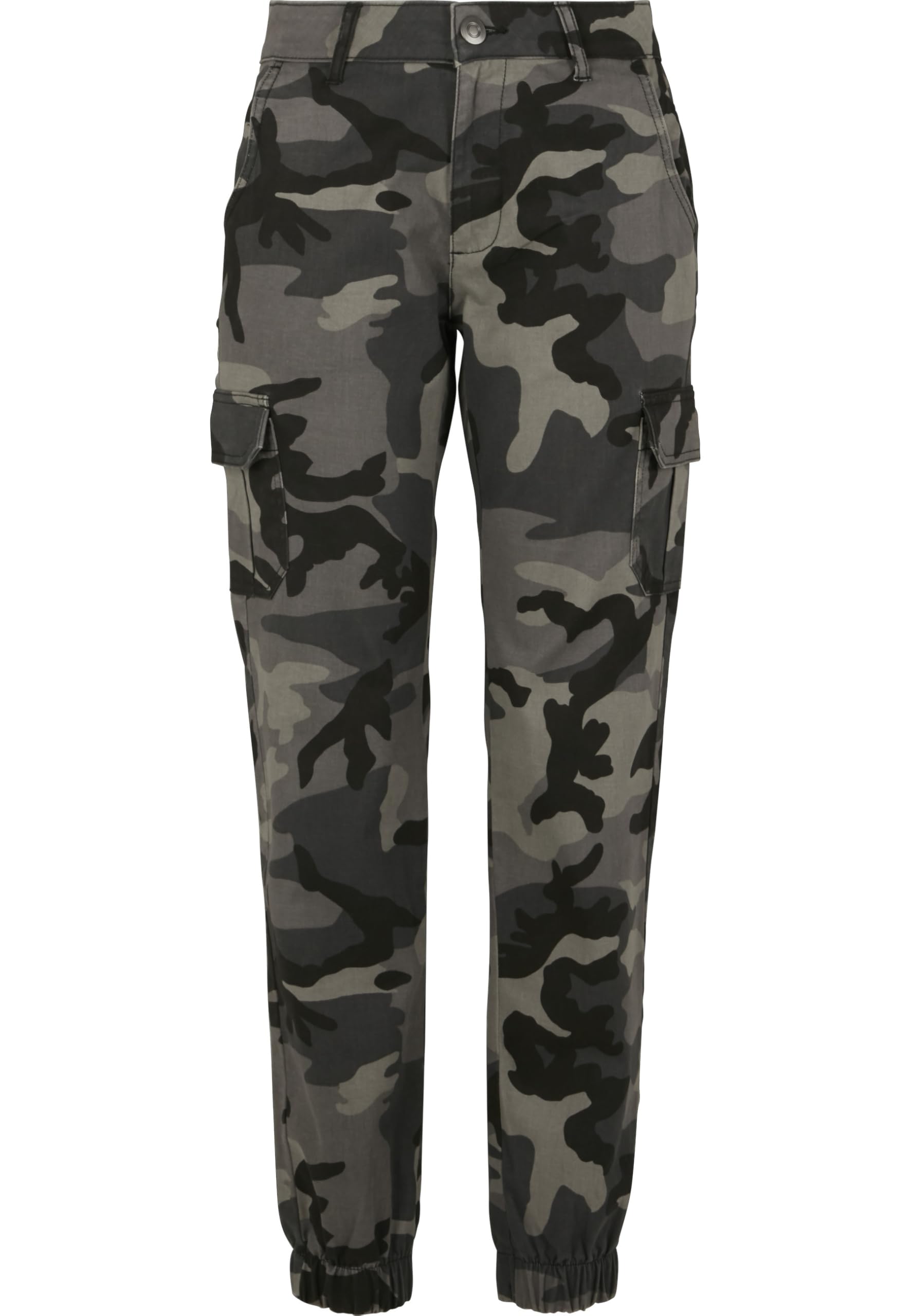 Women's Ladies High Waist Camo Cargo Pants Trouser