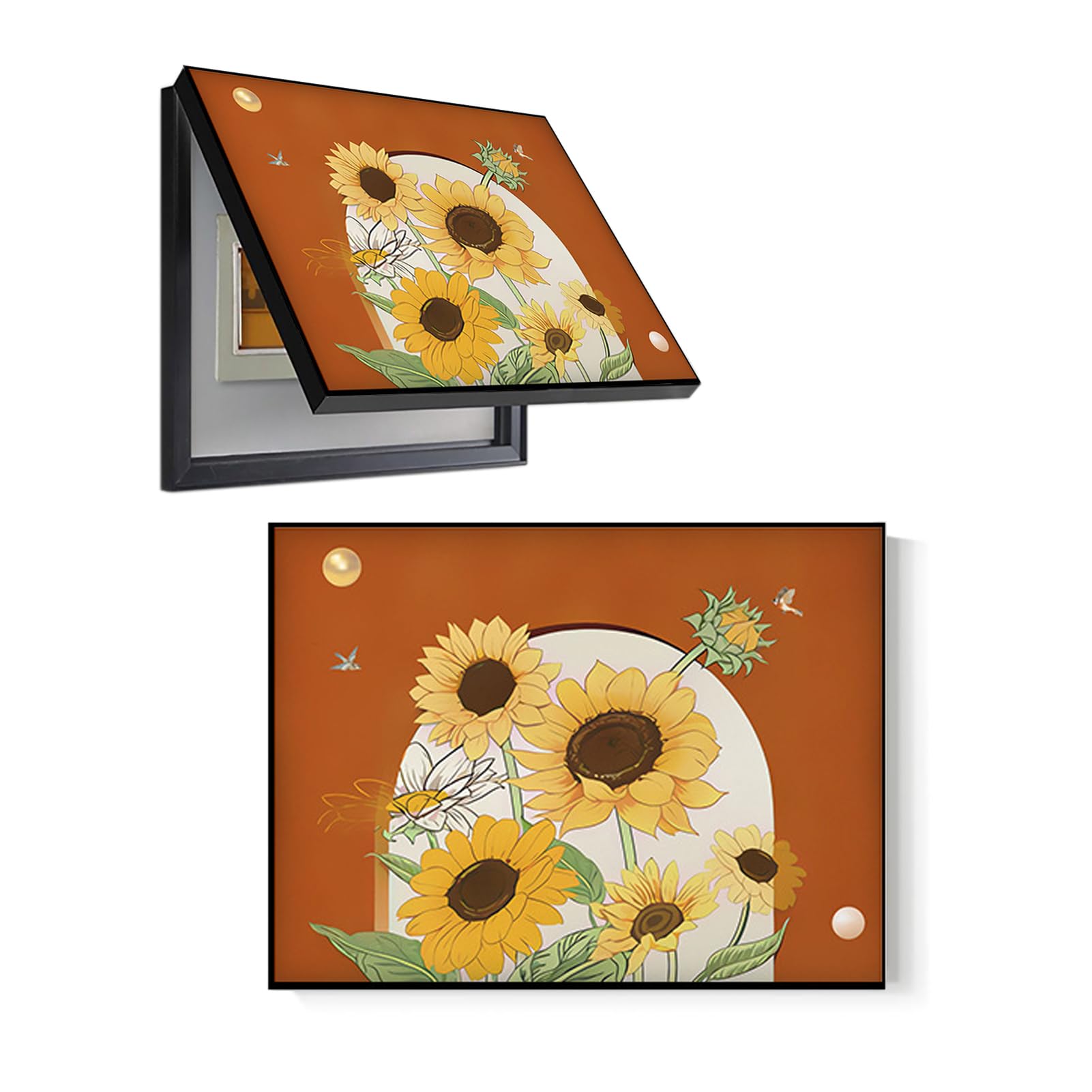 ThAyLa Pannello di copertura del contatore elettrico nascondi dipinti, moderna scatola di distribuzione decorativa interruttore pittura, nascondi scatola di protezione di distribuzione copertura
