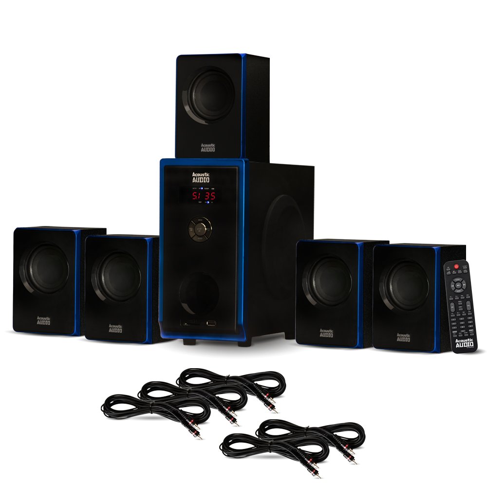 Acoustic Audio Aa5102 Bluetooth Speaker System With