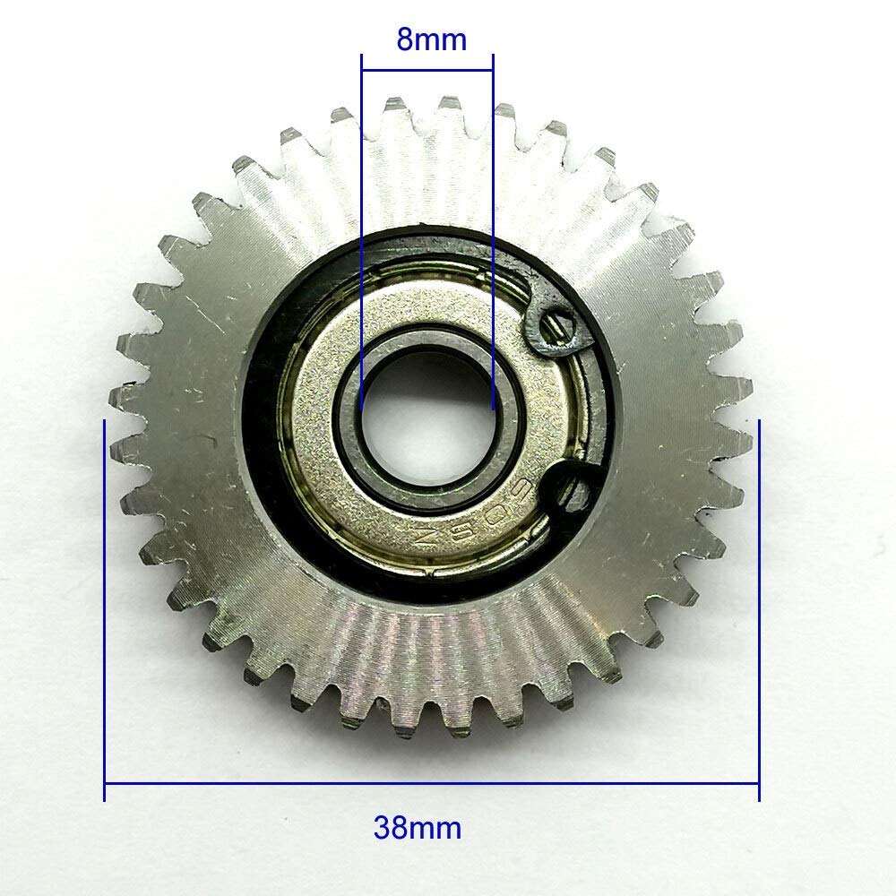 TMP1105 Steel Gears 36 Teeth 38mm for Electrical Motor Bicycle Wheel Bafang Spur Gear 8mm Bore for Electronic Bike Tricycle Iron (Hole Diameter : 8mm, Number of Teeth : 36 Teeth)