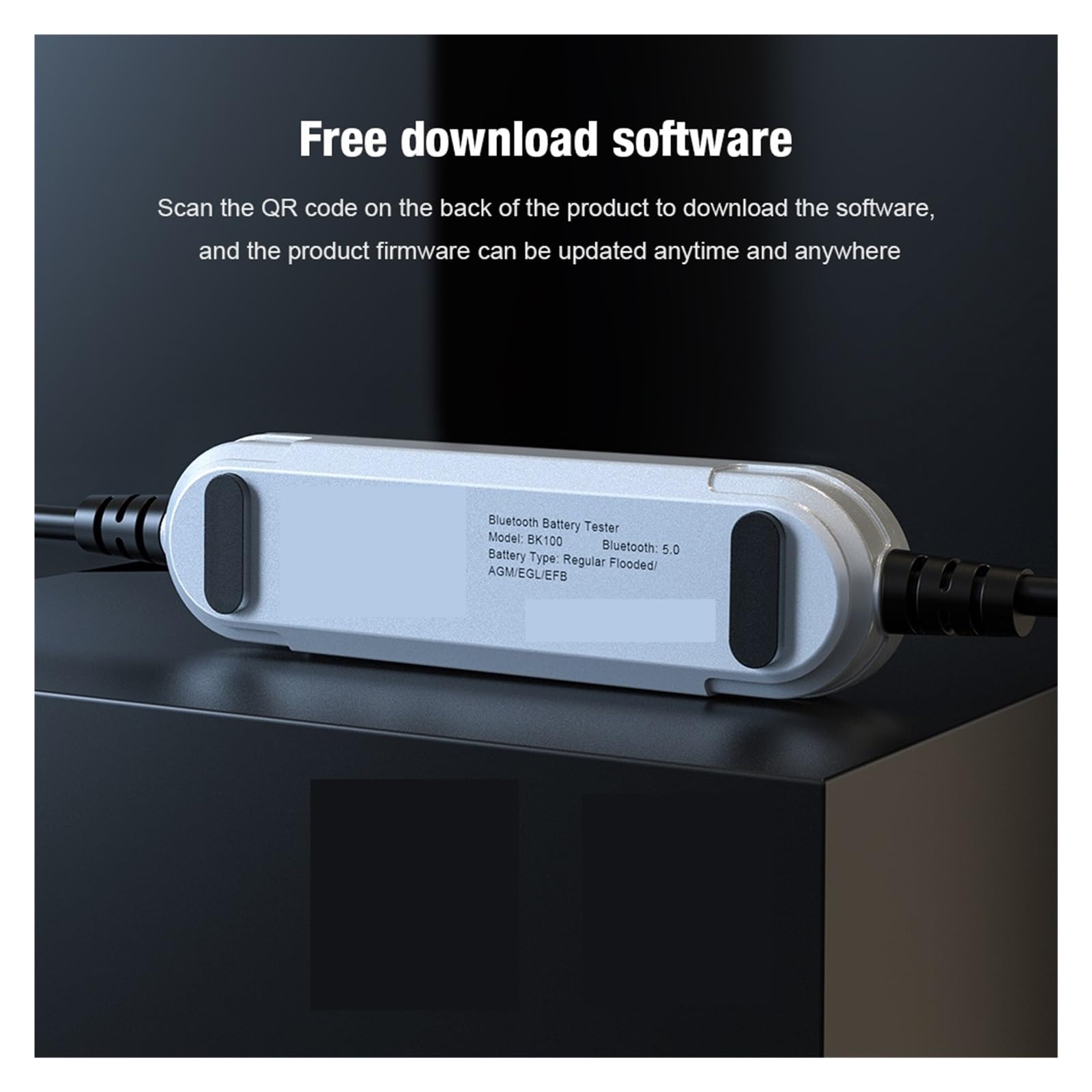 Probador De Batería De Motocicleta De Coche Bluetooth 5,0 Monitor De Batería De 6V 12V 100-2000 CCA Herramientas De Prueba De Arranque De Carga (Size : BK100 6V 12V)