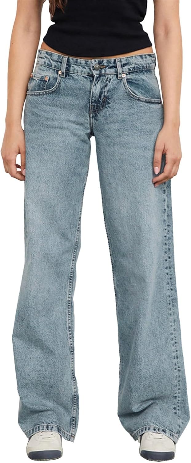 Jeans Donna Vita Alta - Mom Fit, Larghi, In Denim Elasticizzato - Foto 10