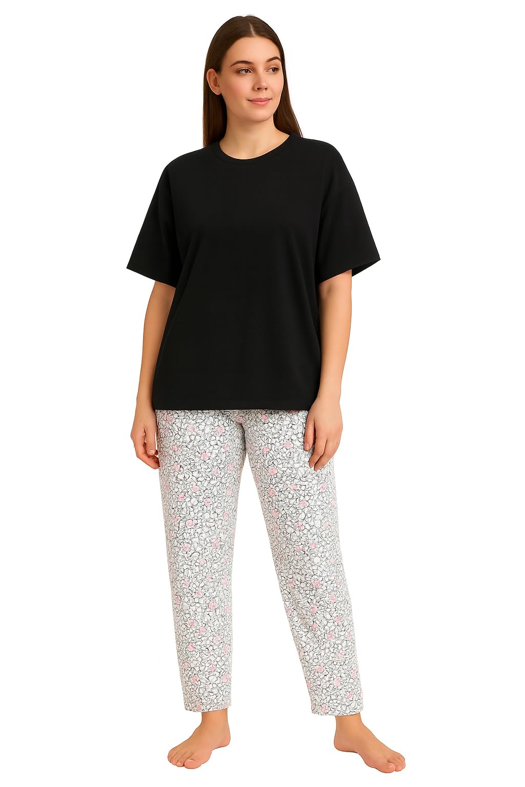 hautemoda Women's Coord Set |Lounge wear|Night Suit Set| Half Sleeves |Top and Pajama Set-picture-54