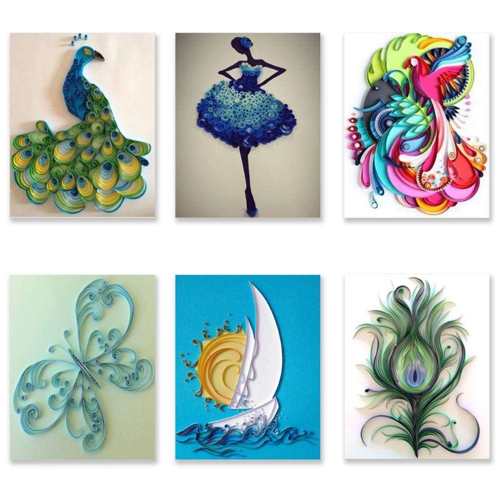 Kit Quilling 11 Pezzi Per Principianti: Strumenti Piegatura Carta Con Manuale E Custodia - Foto 9