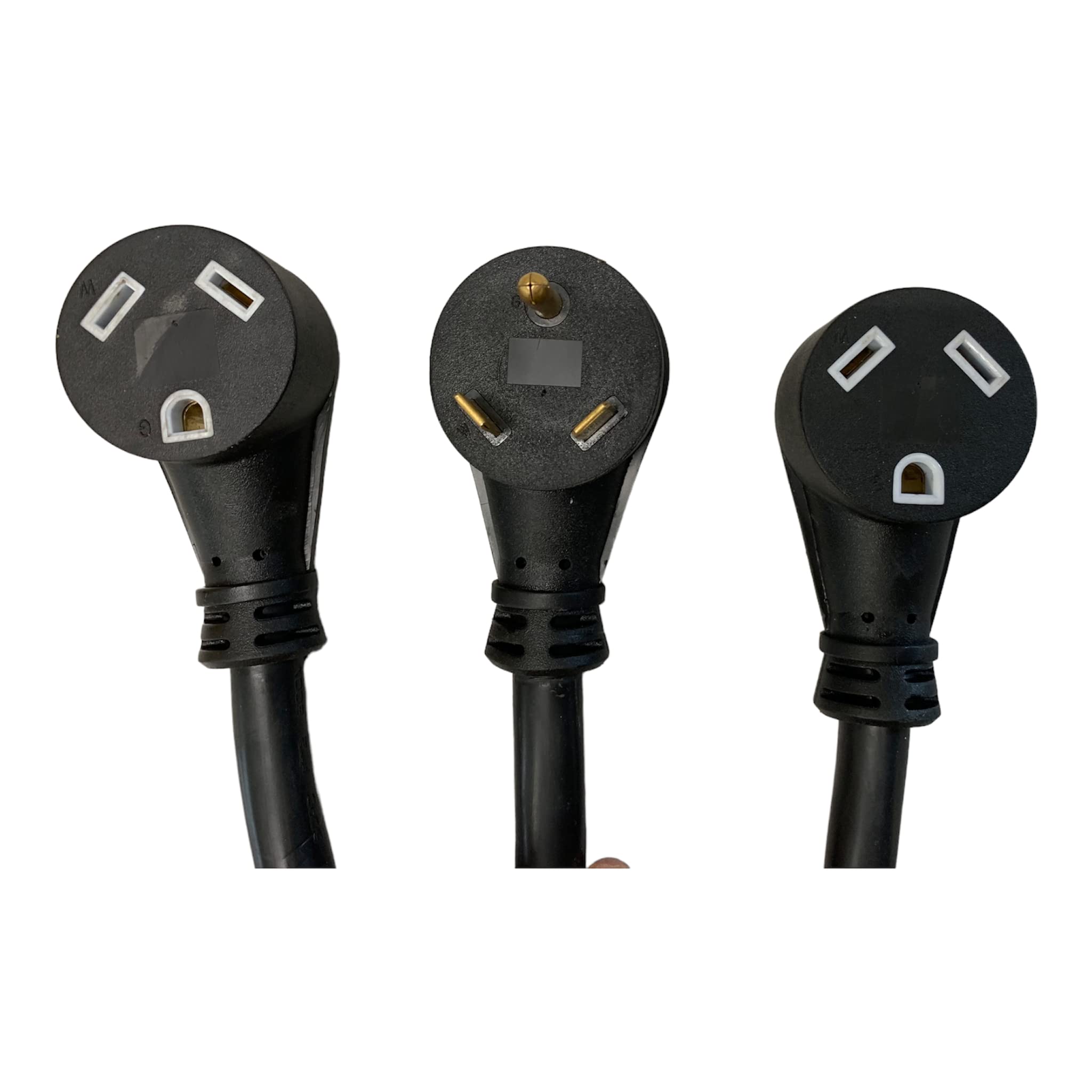 Amp Up Morskie i RV kable TT-30 125v 30 A męskie x (2) TT-30 30a żeński adapter rozdzielacza RV Y