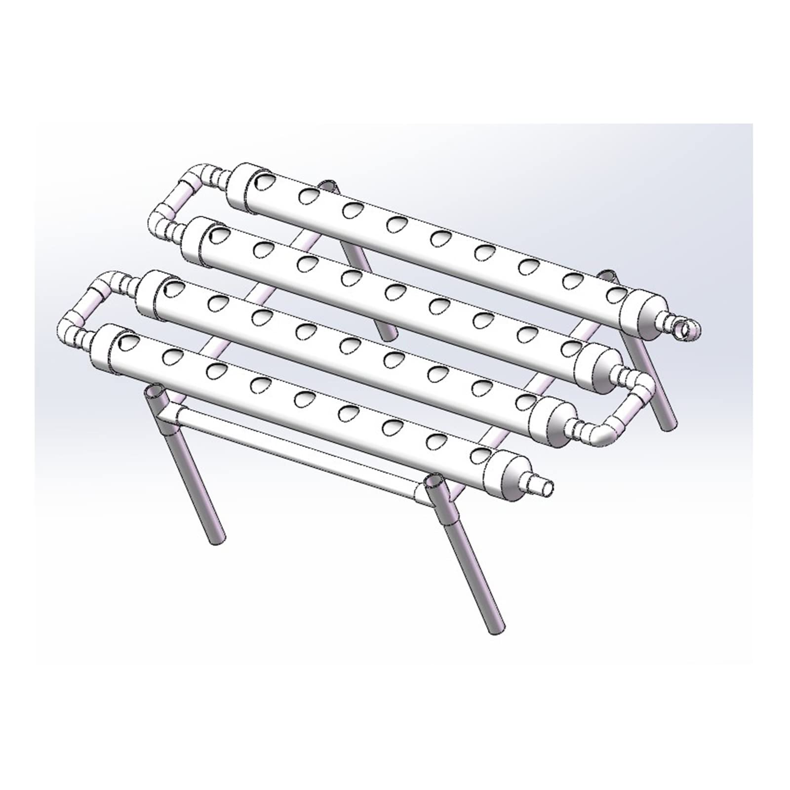 Kit de sistema de cultivo hidropónico, de cultivo hidropónico, kit de jardín, equipo agrícola, tubería de PVC, de cultivo hidropónico vertical, plantador de invernadero familiar para el cuidado y rieg