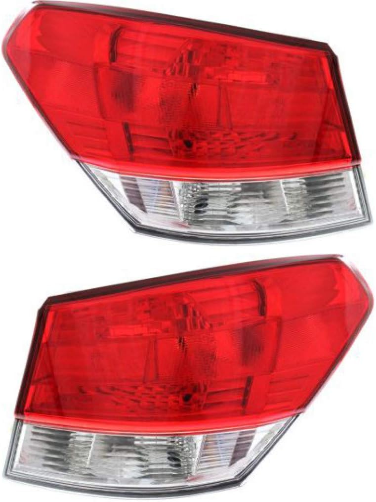 CarLights360 Tail Light Assembly Pair for Subaru Legacy 2010–2014 (Driver and Passenger Outer)