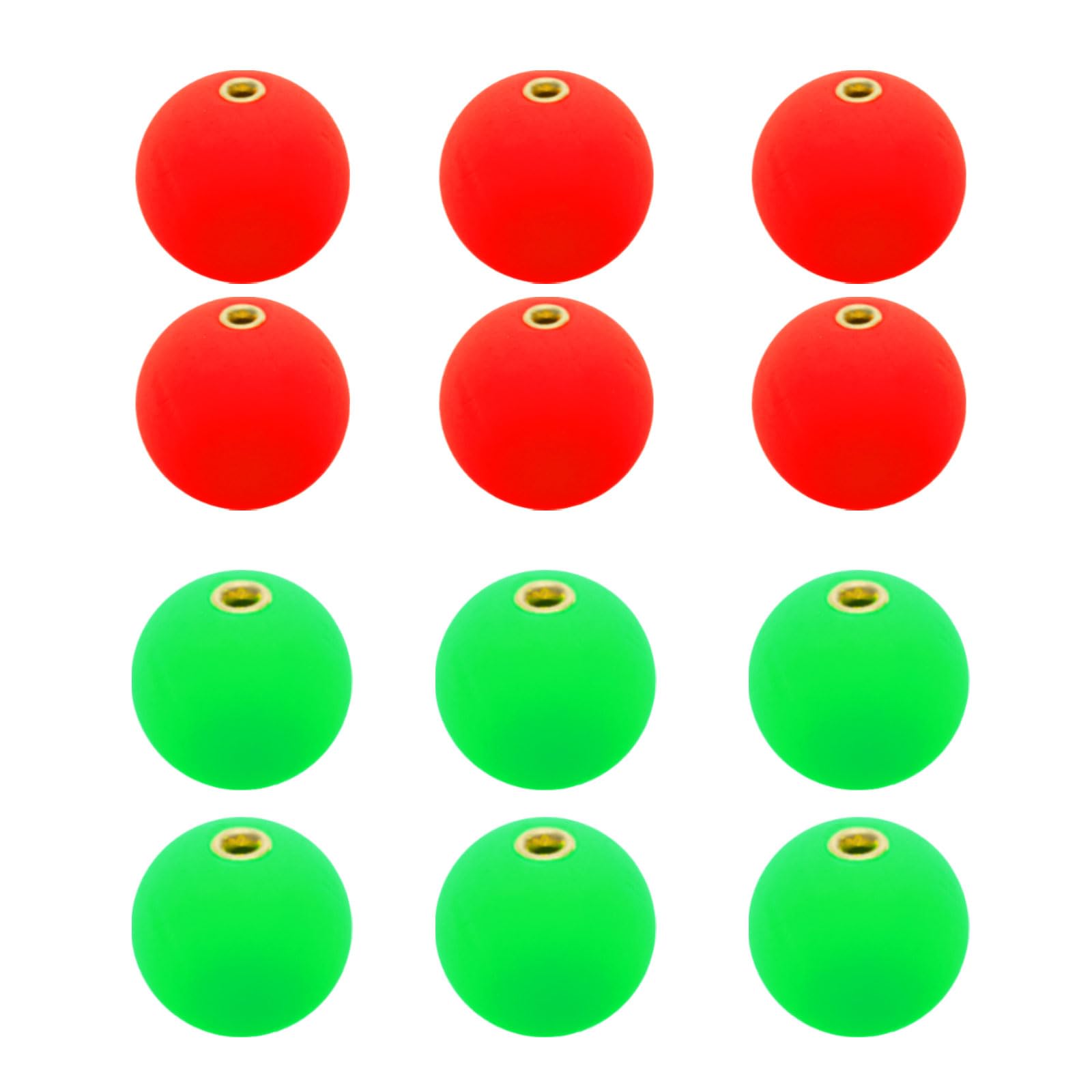 PATIKIL Fishing Bobber 21mm/0.8 Inch Dia, 12 Pack Slip Foam Floats Buoy Rig Stoppers for Crappie Trout Bass Fishing Red,Green