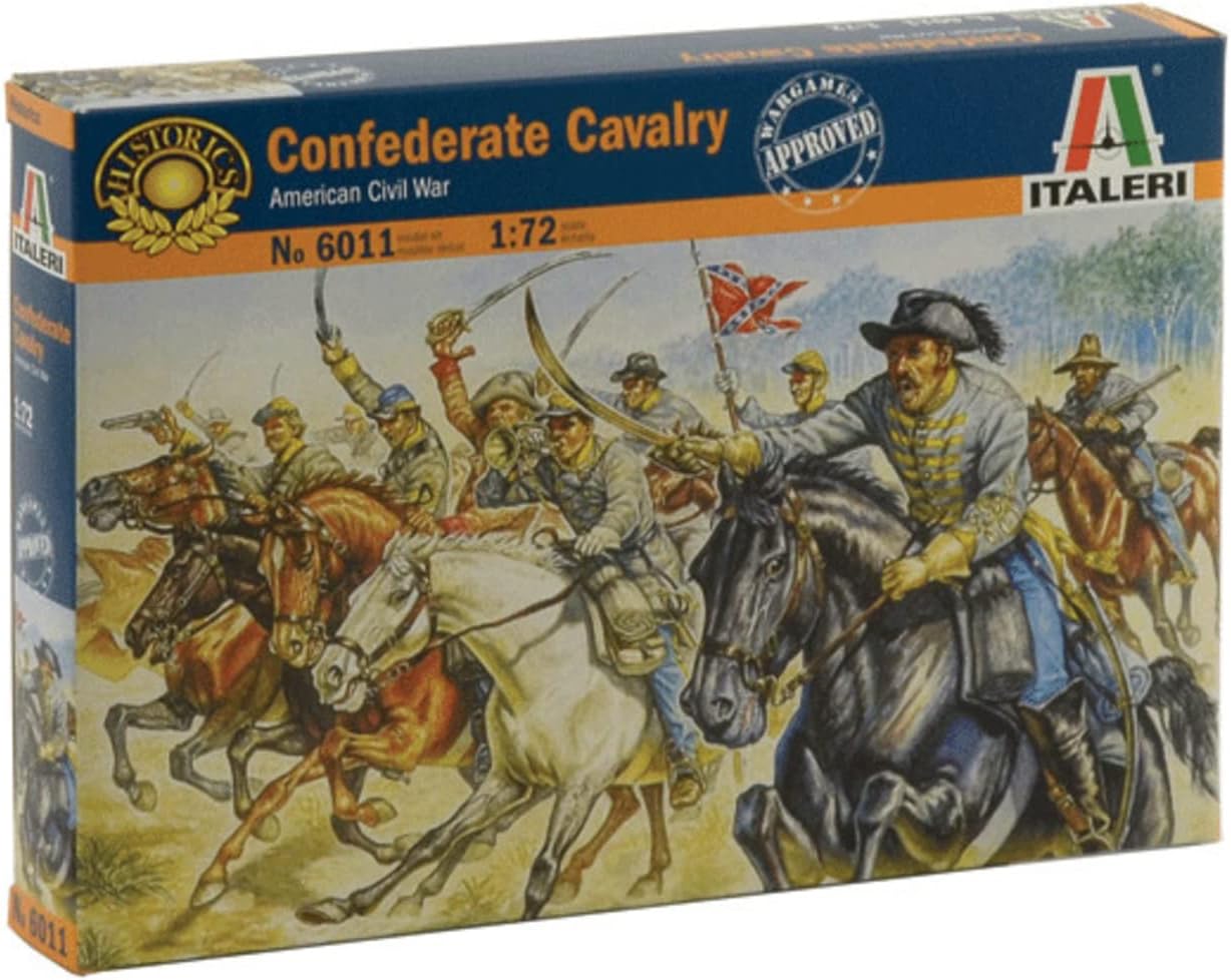 Italeri Set 6011 Confederate Cavalry 1/72 Civil War Plastic Toy