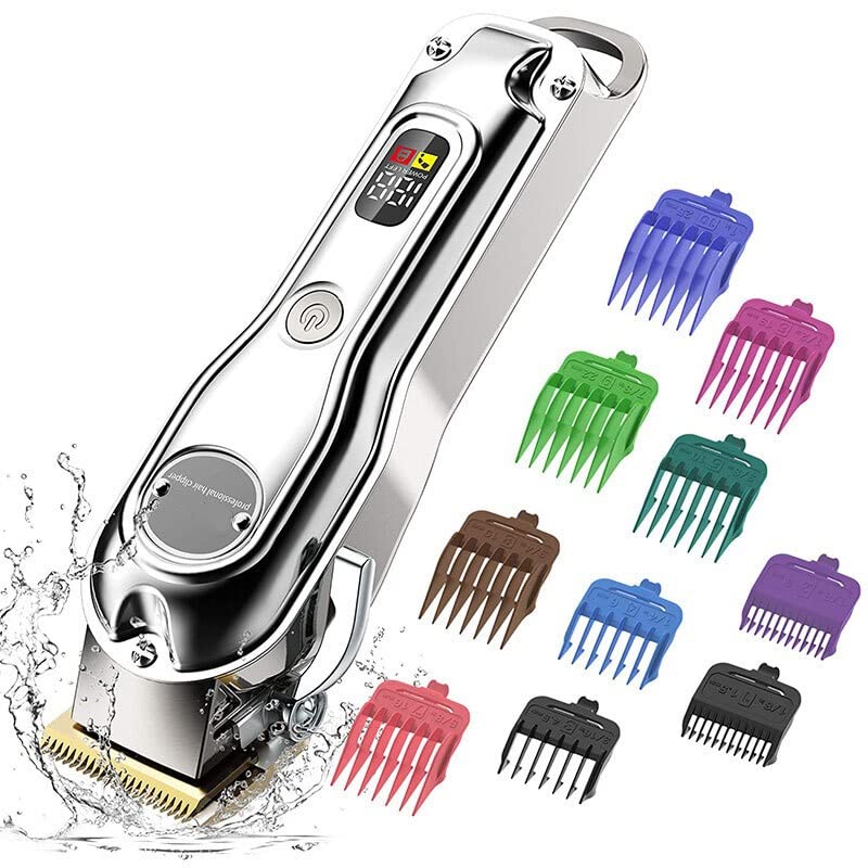 Vista 6 de Cortapelos para hombres, máquina de corte de pelo profesional ajustable para hombres, barbería eléctrica para barba, máquina de corte de pelo